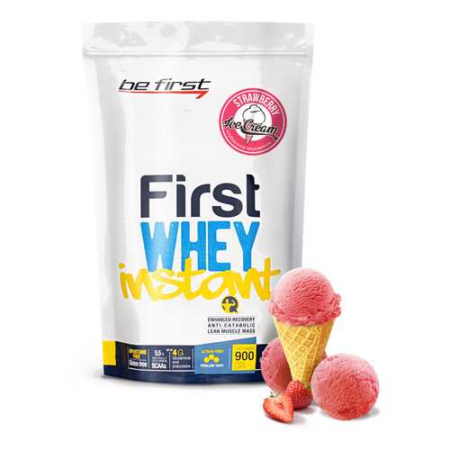 Протеин Be First Whey Instant 900 г Strawberry Ice-Cream в Спортмастер