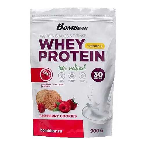 Протеин Bombbar Whey Protein 900 г Raspberry Cookies в Спортмастер