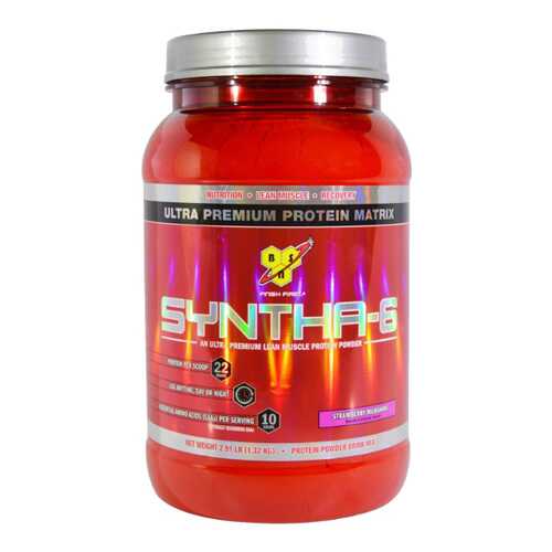 Протеин BSN Syntha-6 1320 г Strawberry Milkshake в Спортмастер