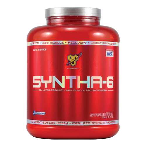 Протеин BSN Syntha-6 2290 г Strawberry Milkshake в Спортмастер