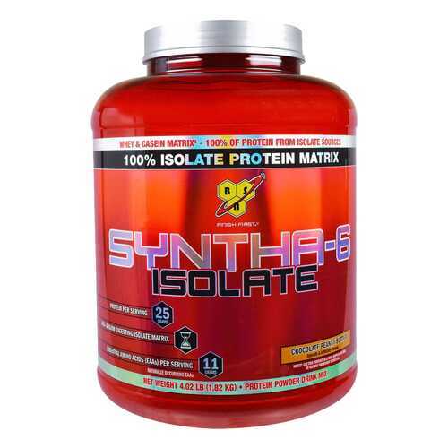 Протеин BSN Syntha-6 Isolate 1820 г Peanut Butter Chocolate в Спортмастер