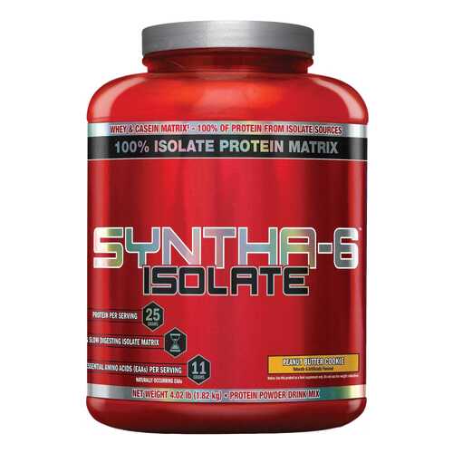 Протеин BSN Syntha-6 Isolate 1820 г Peanut Butter Cookie в Спортмастер