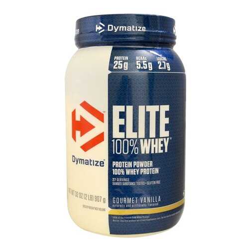 Протеин Dymatize Nutrition Elite Whey 907 г Gourmet Vanilla в Спортмастер