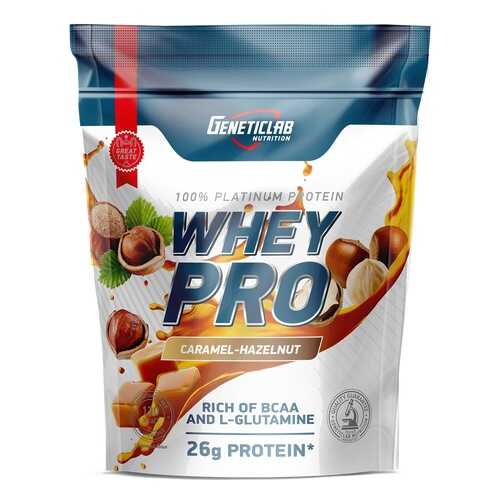 Протеин GeneticLab Nutrition Whey Pro 900 г Caramel Hazelnut в Спортмастер