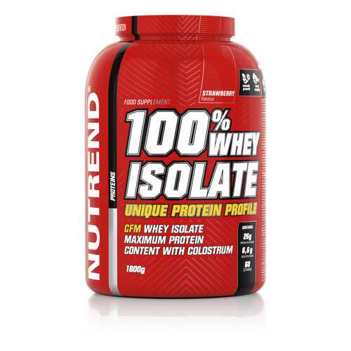 Протеин NUTREND 100% Whey Isolate (1.8 кг) клубника в Спортмастер
