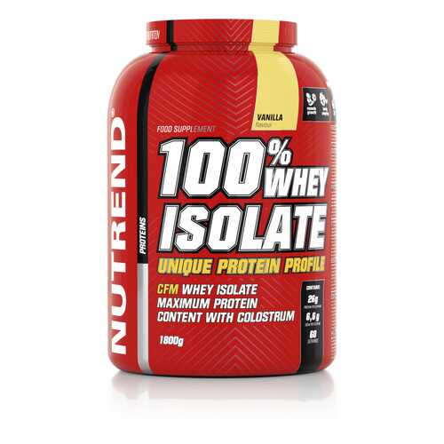 Протеин NUTREND 100% Whey Isolate (1.8 кг) ваниль в Спортмастер