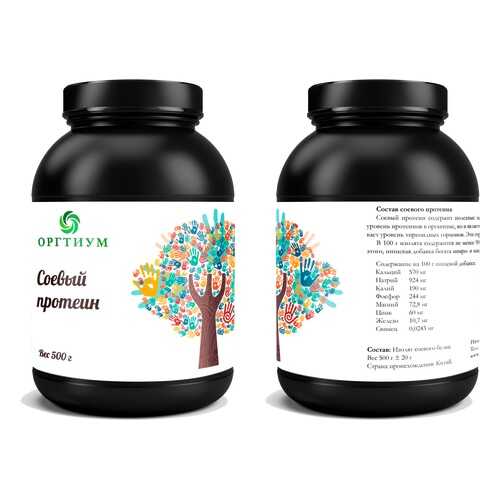Протеин Оргтиум соевый 500 г без вкуса в Спортмастер