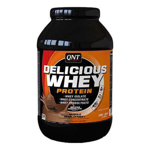 Протеин QNT Delicious Whey Protein 2200 г Belgian Chocolate в Спортмастер