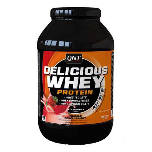 Протеин QNT Delicious Whey Protein 2200 г Strawberry в Спортмастер