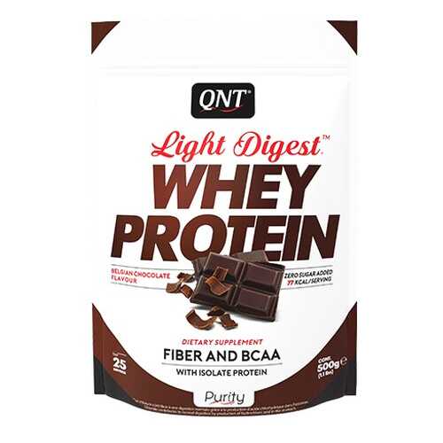 Протеин QNT Whey Protein Light Digest 500 г Belgian Chocolate в Спортмастер