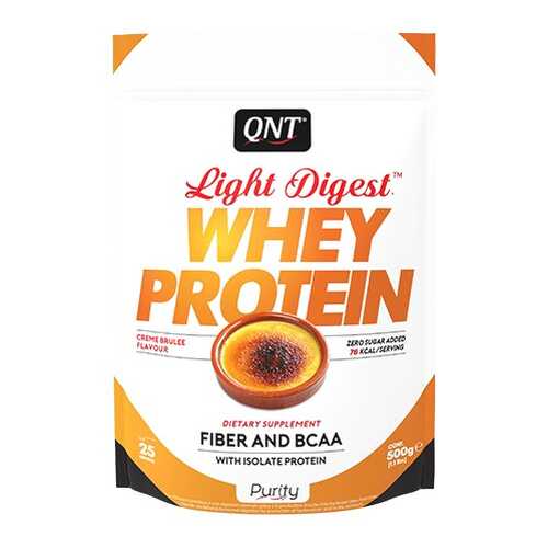 Протеин QNT Whey Protein Light Digest 500 г Creme Brulee в Спортмастер