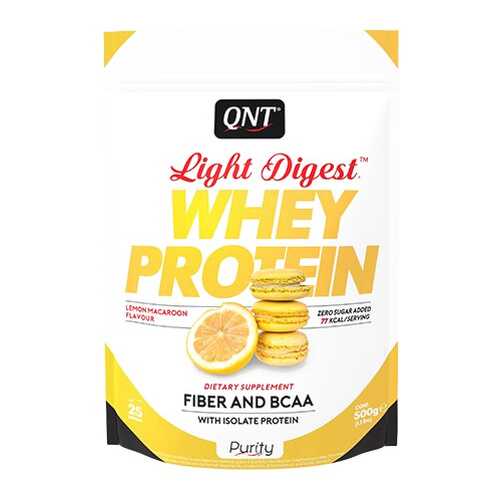 Протеин QNT Whey Protein Light Digest 500 г Lemon Macaroon в Спортмастер