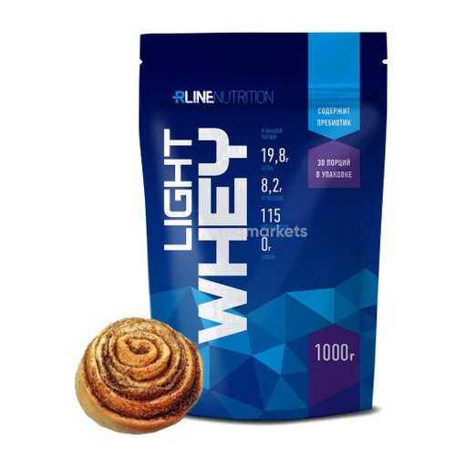 Протеин Rline Light Whey 1000 г булочка с корицей в Спортмастер