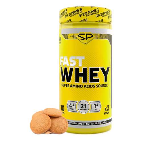 Протеин сывороточный STEEL POWER Fast Whey Protein Печенье с корицей 300 г в Спортмастер