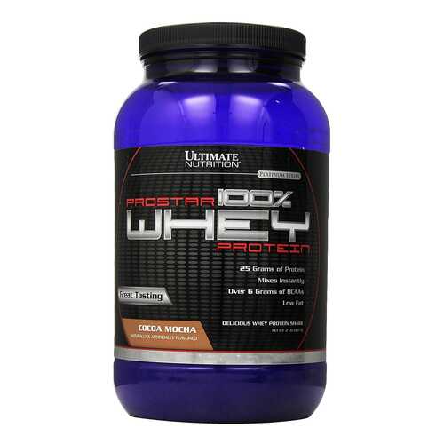 Протеин Ultimate Nutrition Prostar 100% Whey Protein 900 г Cocoa Mocha в Спортмастер