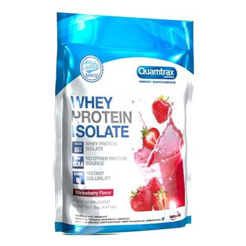 Quamtrax Nutrition Изолят протеина Direct Whey Protein Isolate, 2000 г, вкус: клубника в Спортмастер