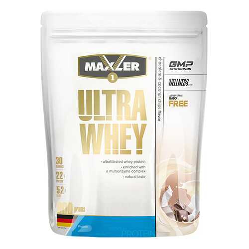 Сывороточный протеин Maxler Ultra Whey (900 г) (шоколадно-кокосовый) в Спортмастер