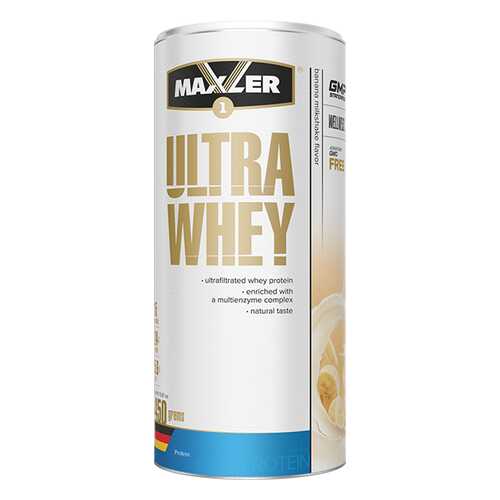 Сывороточный протеин MAXLER Ultra Whey Банан 450 гр в Спортмастер