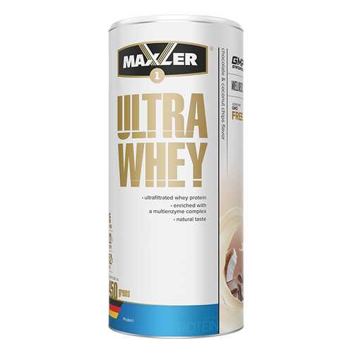 Сывороточный протеин MAXLER Ultra Whey Шоколадно-кокосовые чипсы 450 гр в Спортмастер