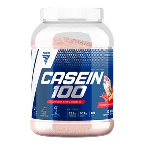 Trec Nutrition Casein 100, 600 г, вкус: клубника-банан в Спортмастер