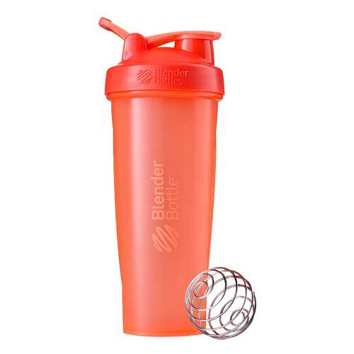 Шейкер Blender Bottle Classic Full Color 1 кам. 946 мл коралловый в Спортмастер