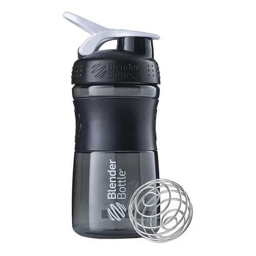 Шейкер Blender Bottle SportMixer 1 кам. 591 мл черный, белый в Спортмастер