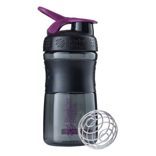 Шейкер BlenderBottle SportMixer 591 мл Black/Plum черный/сливовый в Спортмастер