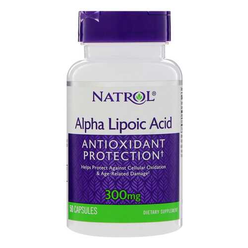 Антиоксидант Natrol Alpha Lipoic Acid 50 капс. натуральный в Спортмастер