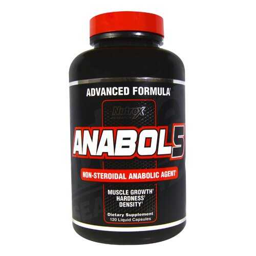 Бустер тестостерона Nutrex Anabol 5 120 капсул в Спортмастер