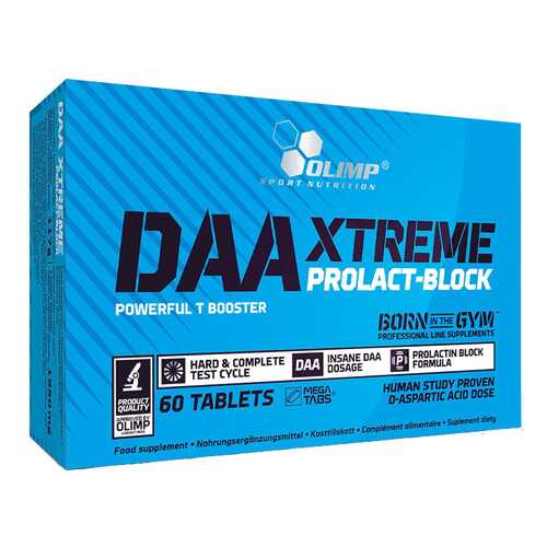 Бустер тестостерона Olimp Daa Xtreme Prolact Block 60 табл. натуральный в Спортмастер