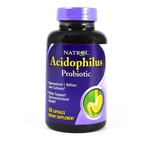 Добавка для пищеварения Natrol Acidophilus Probiotic 1 Billion 150 капсул в Спортмастер