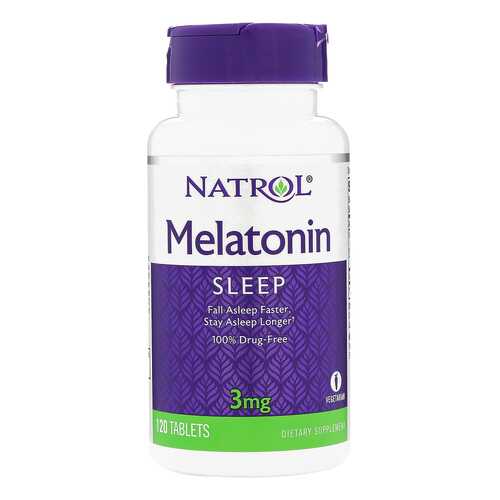 Добавка для сна Natrol Melatonin 120 табл. натуральный в Спортмастер