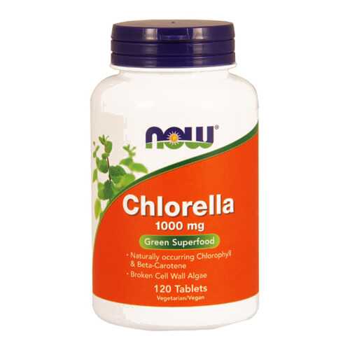 NOW Chlorella 1000 мг (120 таблеток) - хлорелла в таблетках в Спортмастер