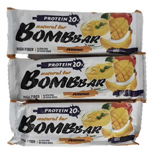Батончик Bombbar Protein 3 60 г, 3 шт., манго/банан в Спортмастер