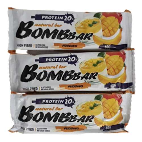 Батончик Bombbar Protein 3 60 г, 3 шт., рисовый в Спортмастер