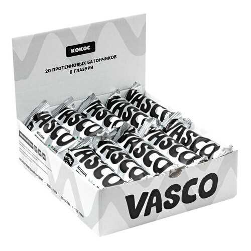 Батончик Vasco Глазированный 20 40 г, 20 шт., кокос в Спортмастер