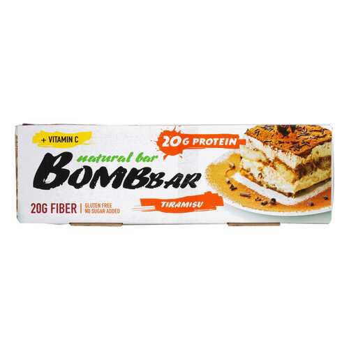 BOMBBAR Bombbar Протеиновые батончики Bombbar, 20 шт, вкус: тирамису в Спортмастер