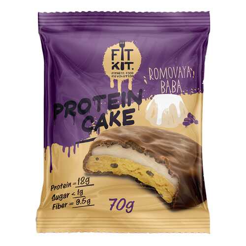 Fit Kit Protein Cake 70 г мини-набор из 3 шт Ромовая баба в Спортмастер