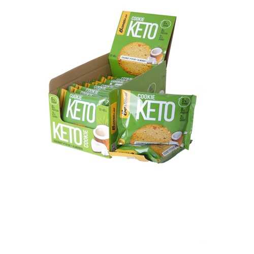 Печенье Bombbar Keto Cookie 12 40 г, 12 шт., кокос/миндаль в Спортмастер