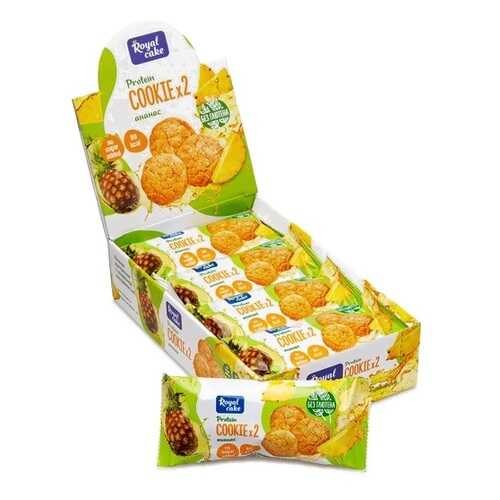 Печенье протеиновое Royal cake ананас 12 штук по 50 г в Спортмастер