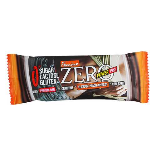 Power Pro Батончики Femine ZERO 50 г, 20 шт, вкус: персик-абрикос в Спортмастер