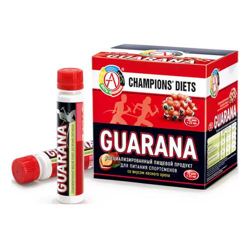 Энергетический напиток АКАДЕМИЯ-Т Champions Guarana 20 амп. по 25 мл лесной орех в Спортмастер