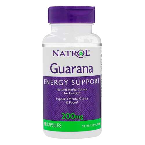 Энергетический напиток Natrol Guarana 90 капс. гуарана в Спортмастер