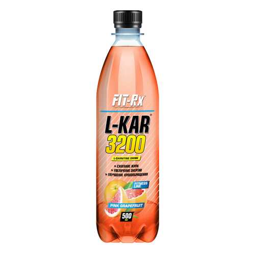FIT-Rx Fit-RX L-карнитин L-Kar 3200, 500 мл, вкус: розовый грейпфрут в Спортмастер