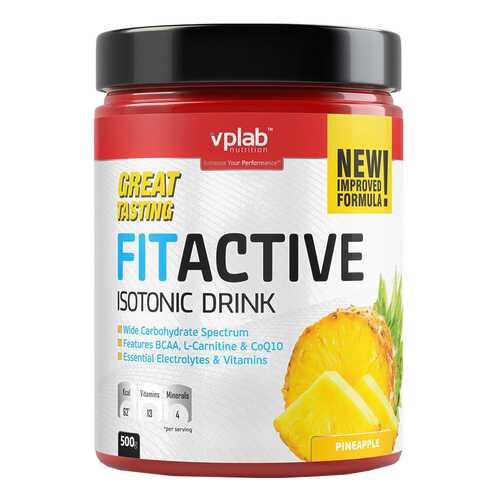 Изотонический напиток VPLab FitActive 500 г ананас в Спортмастер
