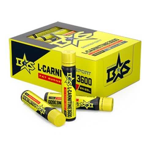 L-Carnitine питьевой Binasport со вкусом лимона 3600 мг, 24 флакона по 25 мл в Спортмастер