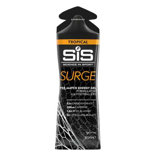 Углеводный гель SiS Surge Pre-Match Energy Gel 66 г, тропические фрукты в Спортмастер
