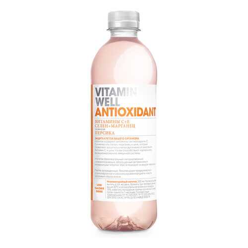 Vitamin Well Напиток Vitamin Well Antioxidant, 500 мл, вкус: персик в Спортмастер