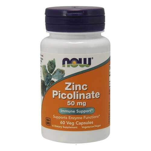 Цинк NOW Sports Zinc Picolinate 60 капсул в Спортмастер