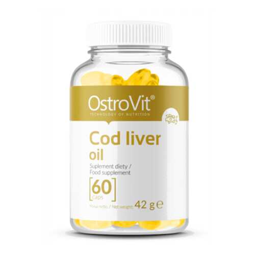 Рыбий жир Омега-3 Ostrovit Cod liver oil, 60 капсул в Спортмастер